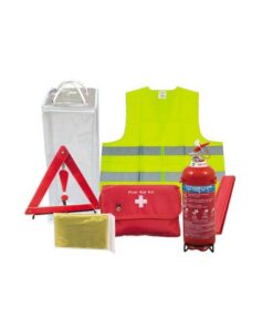 Σετ Πυροσβεστήρα 2Kg Σκόνης-Τρίγωνο-Φαρμακείο-Γιλέκο-Κουβέρτα