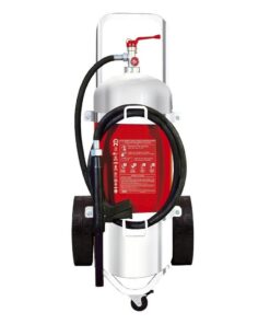 Τροχήλατος Πυροσβεστήρας 25Lt Αφρού INOX